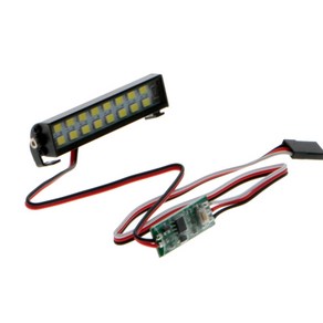 트랙 사스 Tx4 축 SCX10 90 046 D90 타미야 CC01 KM2 바디 쉘에 대한 RC 크롤러 LED 라이트 바 스포트라이트, 사진 색상, 1개