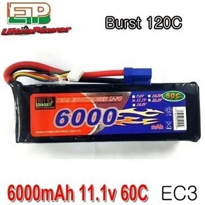 RC카용 EP6000mAh 11.1V 60C-120C LIPO/EC3