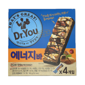 오리온 닥터유 에너지바, 40g, 28개