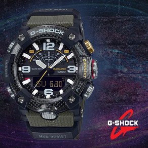 [지샥(G-SHOCK)] 마스터 오브지시리즈 GG-B100-1A3DR 카본시리즈 머드마스터 보금형 캐주얼시계 블랙 카키