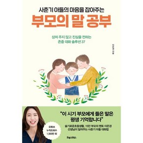 사춘기 아들의 마음을 잡아주는 부모의 말 공부