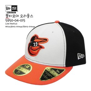 뉴에라[슈즈네][정품] MLB 볼티모어 오리올스 로우 프로파일 베이직 사이즈캡 커스톰 야구모자 메이저리그 선수모자 59FIFTY