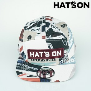 [햇츠온]H2131-001WT HatsON 브랜드 남자 여자 사계절 캠프캡 코디 스냅백 패션 챙 야구 모자 블랙 볼캡 AA