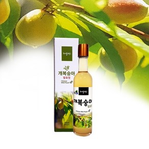 자연에서 채취한 개복숭아를 500일이상항아리 발효숙성한 개복숭아 발효청 300ml, 1개