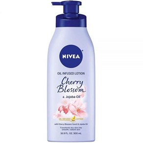 니베아 체리 블라썸 호호바 오일 바디 로션 500ml, Chey Blossom, 16.9 Fl Oz (Pack of 1), 1개