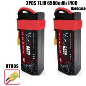 VARCS-Lipo 배터리 3S 11.1V 6800mAh 140C/280C 하드케이스 RC 1/8 /10 자동차 오프로드 버기 트럭 보트