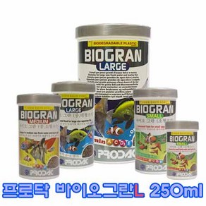 PRODAC 프로닥 바이오그란 L-니모 시클리드 먹이 사료 중대형 열대어 해수어, 1개, 250ml