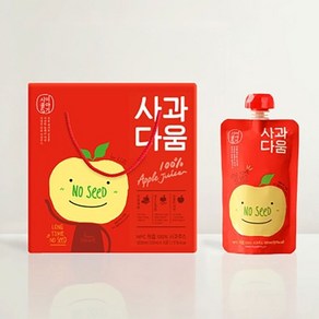 시골이야기 사과주스 노씨드 사과즙 어린이사과주스 (WD936D2), 120ml