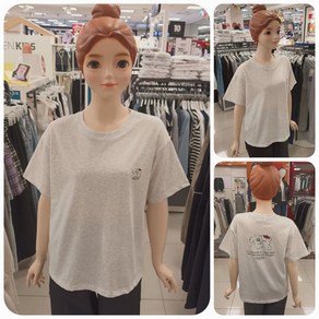[에꼴리에] 24년 여름 핫신상! #오버핏 캐릭터 반팔티~ 빠른배송# 인기많은 주니어 여아용! 낙낙한핏의 단정하면서 시원하고 편안하며 멋스러운 4.5부 허그미 캐릭터 반팔티