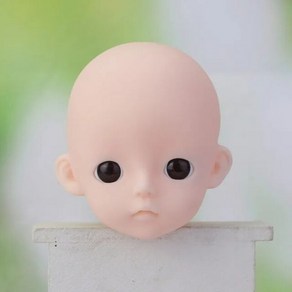 구체관절인형 1/6 Bjd 구체관절 인형 헤드 액세서리 28cm 눈 메이크업 없음 소년 머리 연습 바디 미포함, Head With Eye, 1개