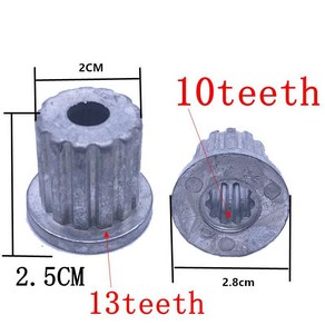 일반 세탁기 pulsato 코어 센터 10 치아 기어 회전 플레이트 금속 축 예비 부품, 한개옵션0, 1개