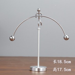 밸런스인테리어 금속 진자운동 물리학 뉴턴 키네틱아트 무한동력 홈 책상 액세서리 스틱 맨, C