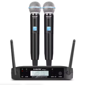 GLXD4 무선 마이크 UHF 520 560MHz 전문 공연 라이브 방송 핸드헬드, EU GLXD4 2 Mic