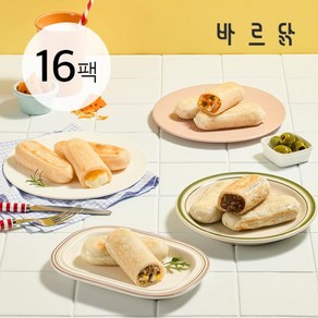 [바르닭] 고고단 현미 떡마리 16팩 4종 택 1, 혼합 16팩(맛별 4팩), 16개