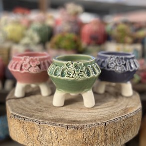 80-1 세트분 마리공방 도자기수제화분 다육이가 잘 자랄수 있는 화분, 1개