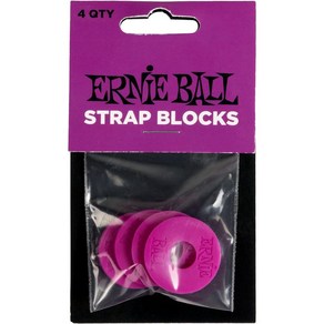 어니볼 스트랩 락 록 블록스 4개입 ERNIEBALL STRAP BLOCKS LOCK 4PK, PURPLE(4PK) (P05618), 1개