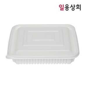 [ILYONG] 사각 찜용기 JH 23195 1500ml 100세트 백색