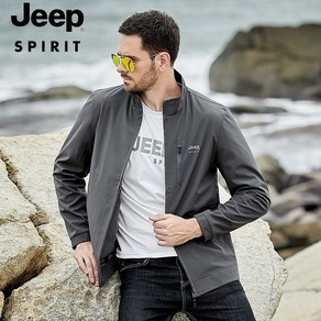 JEEP SPIRIT 지프 봄 가을 아웃도어 캐주얼 하이넥 루즈핏 집업코트 남성자켓 LST-2137