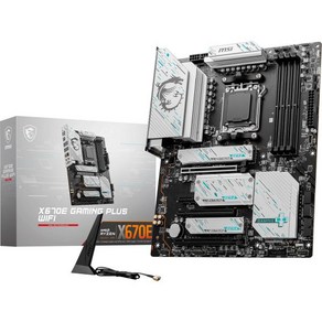 MSI X670E 게이밍 플러스 WiFi 마더보드AMD Ryzen 7000 시리즈 프로세서 AM5 DDR5 PCIe 5.0 SATA 6Gbs M.2 슬롯 USB 3.2 Gen, 1개