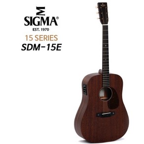 시그마기타 SDM-15E 올솔리드마호가니 드레드넛 픽업장착 Sigma SDM-15E, 1개