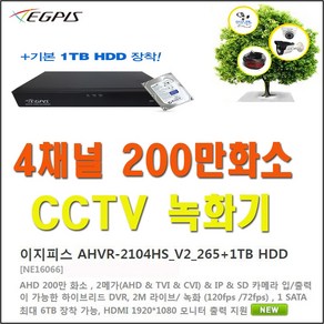 이지피스 AHVR-2104HS_V2_265+1TB HDD외 추가상품, 1개