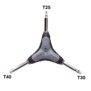 [슈퍼비]자전거공구 삼각별렌치 Y렌치/T25 T30 T40, 1개