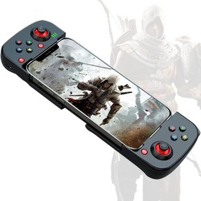 D3 안드로이드 IOS 모바일 게임패드 무선 PC 게임 컨트롤러 스트레치 블루투스 조이스틱, 검은색B, 1개