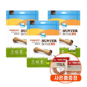 자연애 헌터본 덴탈케어 강아지껌 48P + 증정 간식, 3개, 240g, 양