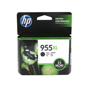 HP 955XL 정품잉크 L0S63AA파랑 L0S66AA빨강 L0S69AA노랑 L0S72AA검정 오피스젯프로8210 8710 8720 8730, 1개, 검정(대용량)