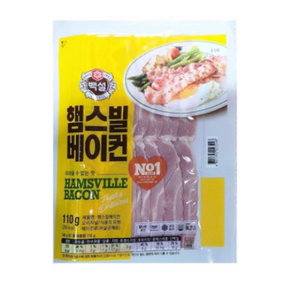 (냉장)[백설]햄스빌 베이컨110g, 110g, 8개