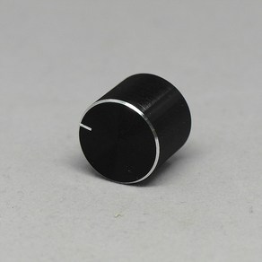 알루미늄 노브 검은색 20x17mm 오디오 knob