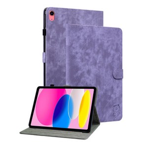 apple 호환 iPad 11 인치 2025 A16 11th 10.9 2022 10 세대 TPU 백 조절 식 스탠드 커버 용 고급 PU 가죽 케이스 유니버설, [00] iPad 2025(A16)-11th, [00] Puple, 1개