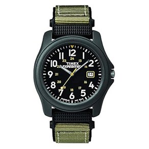 Timex 타이맥스 익스페디션 캠퍼 블랙 패스트 랩 스트랩 시계 125988