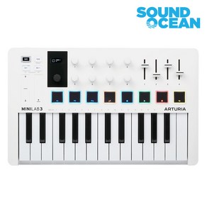 아투리아 미니랩3 MK3 마스터키보드 마스터건반, Minilab 3 White, 화이트, 1개