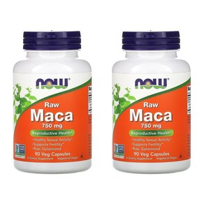 나우푸드 Now Foods Maca Raw 마카 생식 750 mg 베지캡슐 90개입, 90정, 2개