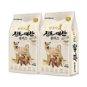 진도예찬 플러스 강아지 진돗개 대형견 대용량 건식 사료, 7.5kg, 2개, 오리