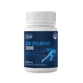 로얄 콘드로이친1200 600mg x 60정 상어연골분말 어골칼슘분말 뼈건강 무릎영양보충, 1개