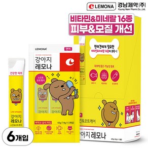 강아지 레모나 스킨&코트케어 츄르타입 14g, 3회분, 피부/털개선, 2개