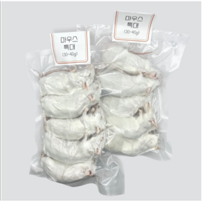 <쥐선생>냉동마우스 10마리 세트 [특대] 30~40g (진공포장), 1개, 300g