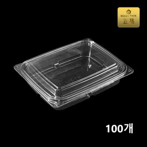 버디팩 PET 투명 사각 반찬 용기 700ml MT-212, 100세트, 1개