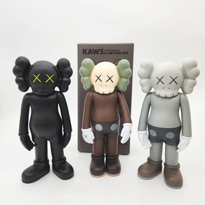 카우스 KAWS 베어브릭 피규어 아트토이 3종, 1. 다크블랙, 1개