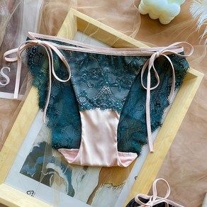 끈 리본 레이스 시스루 팬티 Women's Underpants 뉴타임즈 Q658D674