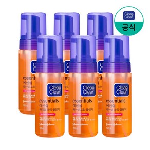 클린앤클리어 에센셜 훼이셜 포밍 클렌저, 150ml, 6개