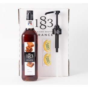 1883 카라멜 시럽 1000ml+1883 시럽펌프(트루시트러스 사은품), 1L, 1개