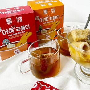 어묵티백 어묵국물 티 티백 어묵차 오뎅차 어묵티 1+1 세트, 어묵국물티(오리지널+매운맛) 세트, 2개, 4g, 10개