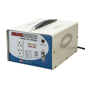 3KVA 링코어 다운 변압기 220V-110V HT-3000DR 한일테크 한국220V에서 110V 미국제품 일본제품 사용 고급형 고효율 절전형 링코아 강압 트랜스 도란스