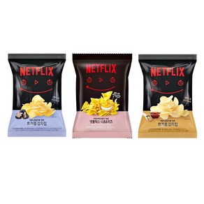 넷플릭스 트러플감자칩 & 나쵸치즈 & 참기름감자칩 각 1개씩 총 3개 세트 넷플릭스과자, 75g