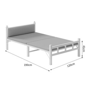 남쪽나무 침대 프레임 철제침대틀 킹침대프레임 침대프레임슈퍼싱글 80/100/120cm, white120CM