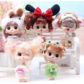 오비츠 OB11 구체관절 인형 구관 바디 Bjd 포함 가발 10cm 귀여운, 02=A_9cmwholedoll, 1개