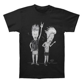 ROCKPANDA Beavis & Butthead Rocke Sketch 반팔티